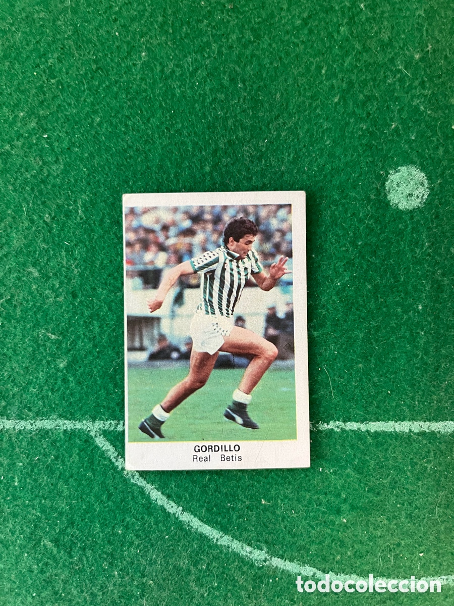 Cromos de f&uacute;tbol: GORDILLO REAL BETIS F&Uacute;TBOL 84 1984 CROMOS CANO RECUPERADO