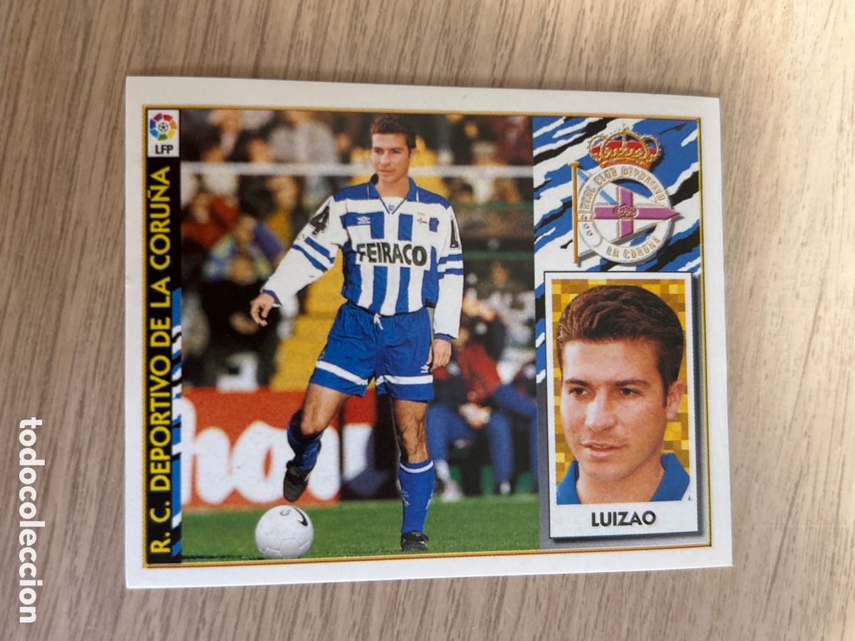 Cromos de f&uacute;tbol: LUIZAO FICHAJE 2 VERSION DEPORTIVO DE LA CORU&Ntilde;A LIGA ESTE 1997 1998 97 98 NUNCA PEGADO SIN PEGAR