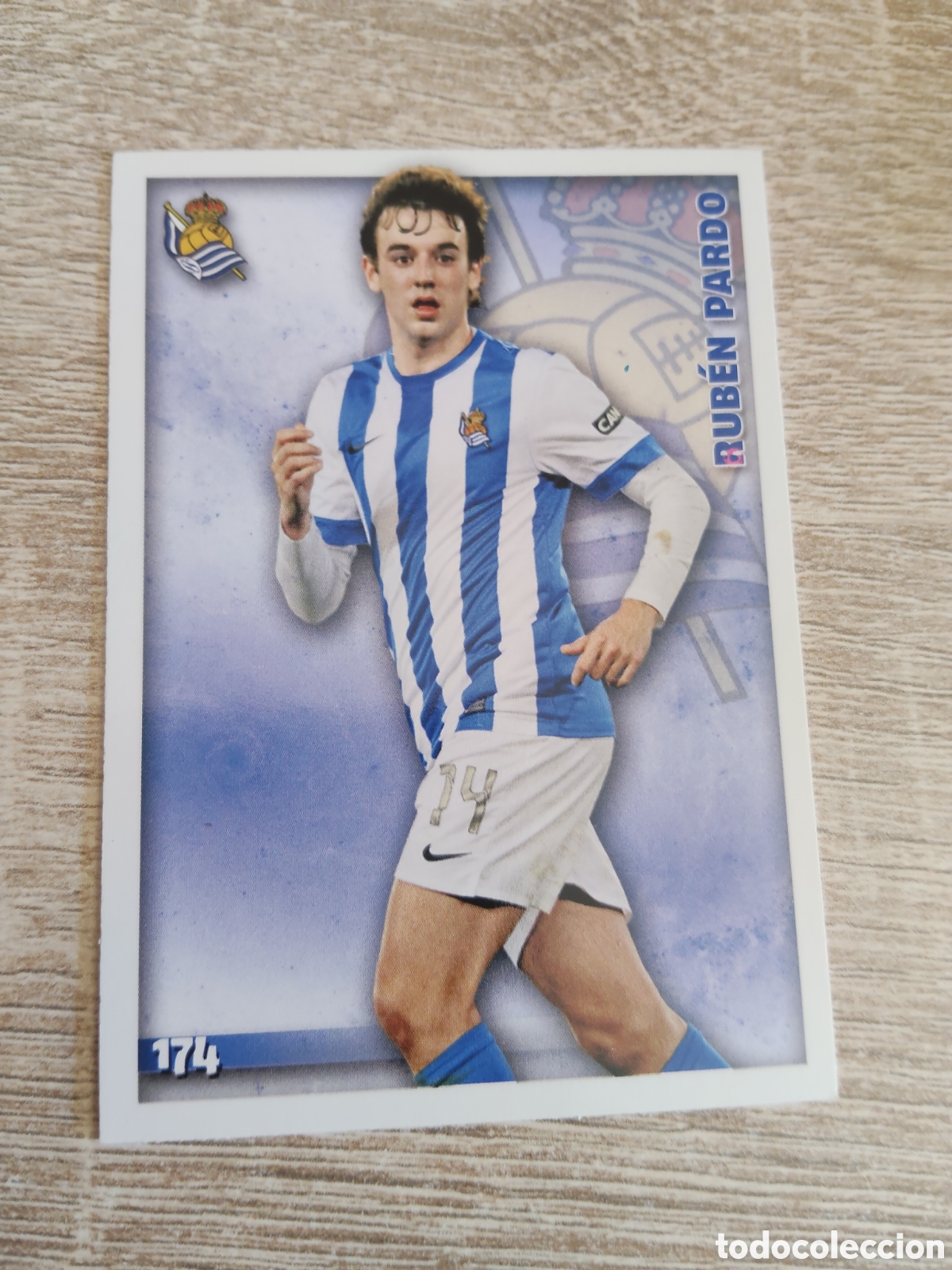 Cromos de f&uacute;tbol: Mundicromo las fichas de la liga 2015 174 Rub&eacute;n Pardo Real Sociedad