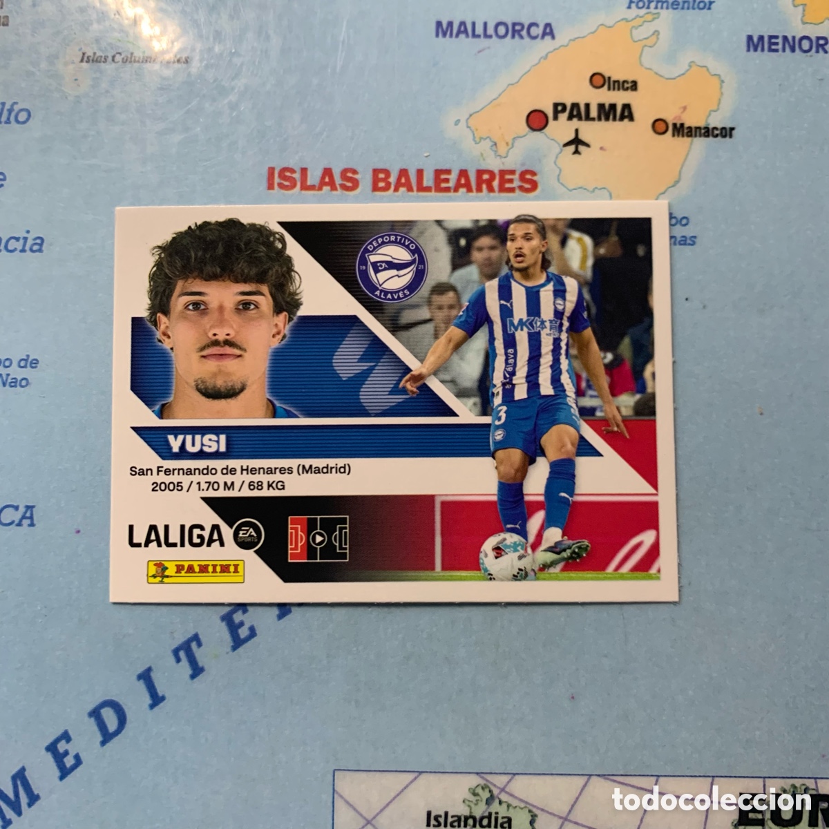 Cromos de f&uacute;tbol: Yusi n&uacute;mero 9 del Alav&eacute;s cromo liga este 26-27 2026-2027