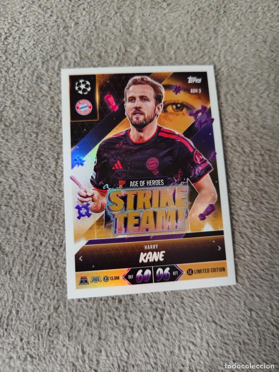 Cromos de f&uacute;tbol: AOH3 MATCH ATTAX 26/27 HARRY KANE BAYERN MUNICH LIMITED EDITION STRIKE TEAM 2026 2027 TOPPS AAU