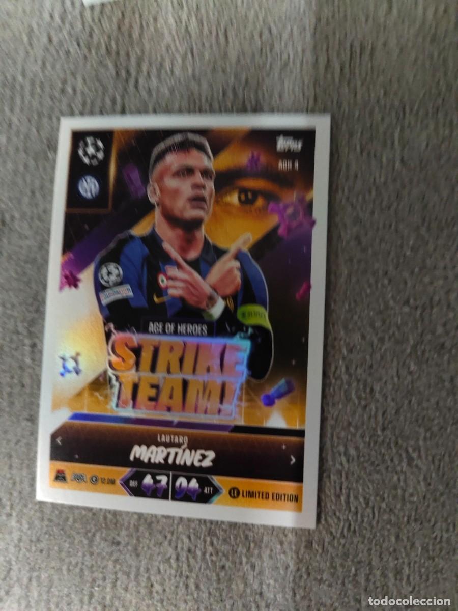 Cromos de f&uacute;tbol: AOH4 MATCH ATTAX 26/27 LAUTARO MART&Iacute;NEZ INTERNAZIONALE LIMITED EDITION STRIKE TEAM 2026 2027 TOPPS