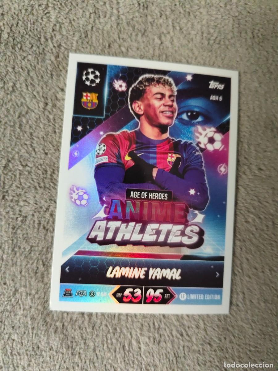 Cromos de f&uacute;tbol: AOH6 MATCH ATTAX 26/27 LAMINE YAMAL FC BARCELONA LIMITED EDITION ANIME ATHLETES 2026 2027 TOPPS AAU