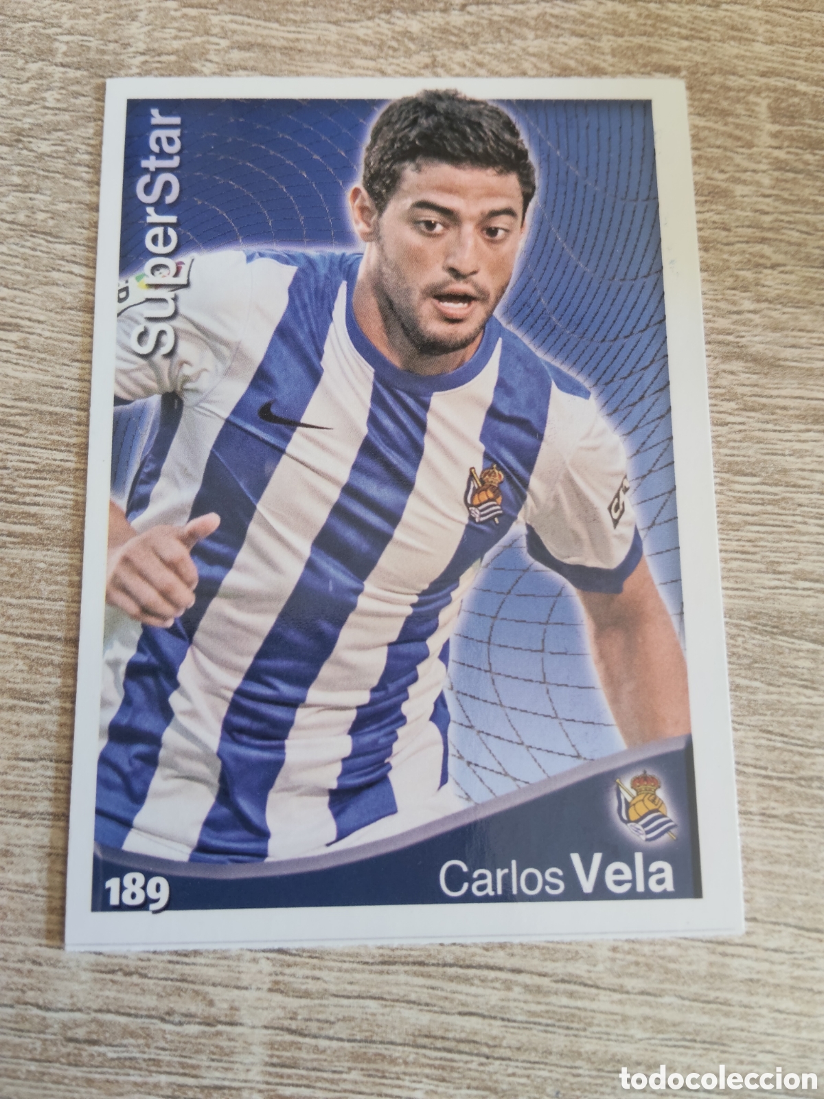 Cromos de f&uacute;tbol: Mundicromo las fichas de la liga 2015 189 Carlos Vela Real Sociedad super Star