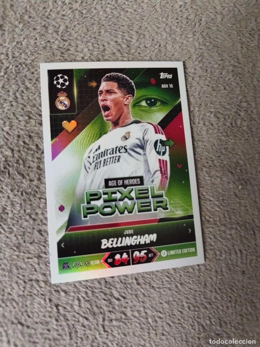 Cromos de f&uacute;tbol: AOH10 MATCH ATTAX 26/27 JUDE BELLINGHAM REAL MADRID CF LIMITED EDITION PIXEL POWER 2026 2027 TOPPS A