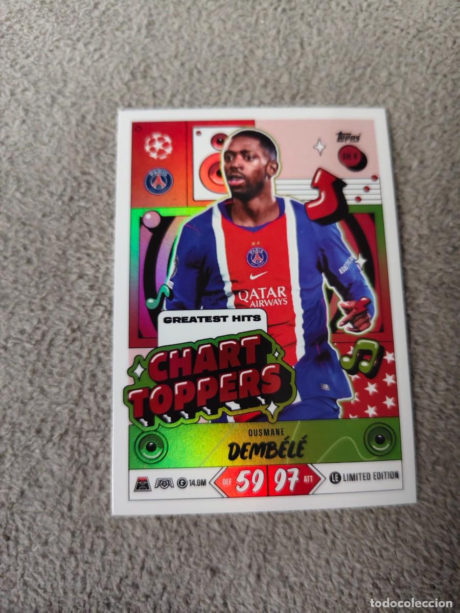 Football Stickers: GH4 MATCH ATTAX 26/27 OUSMANE DEMBELE PARIS SAINT-GERMAIN LIMITED EDITION CHART TOPPERS 2026 2027 TO