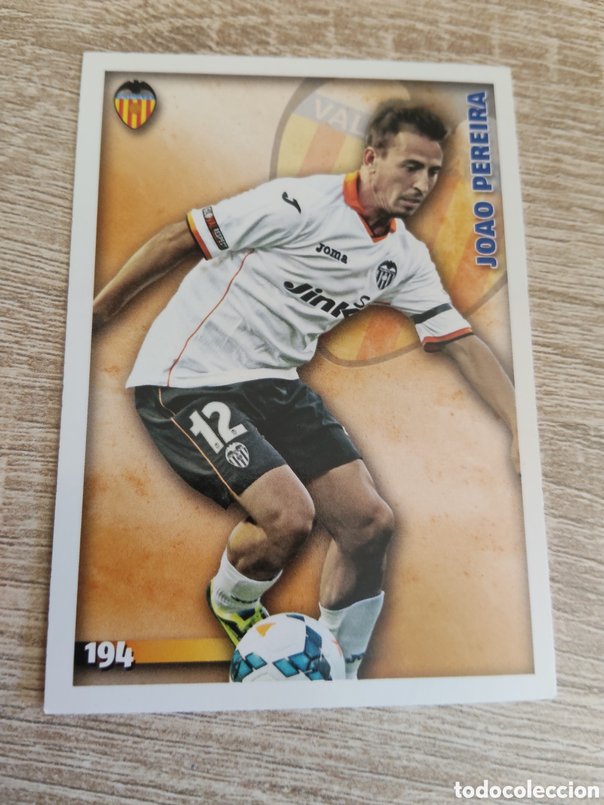 Football Stickers: Mundicromo las fichas de la liga 2015 194 Joao Pereira Valencia