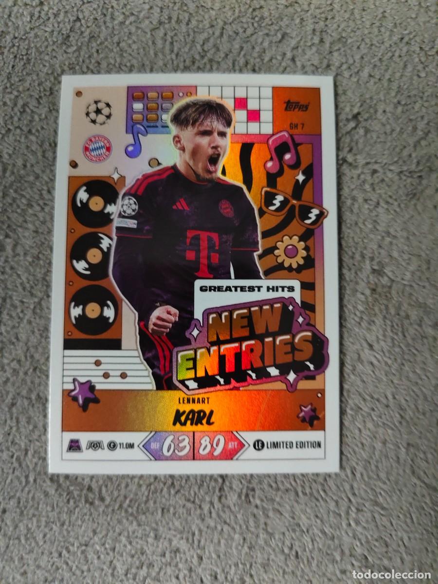 Football Stickers: GH7 MATCH ATTAX 26/27 LENNART KARL FC BAYERN MUNCHEN MUNICH LIMITED EDITION NEW ENTRIES 2026 2027 TO