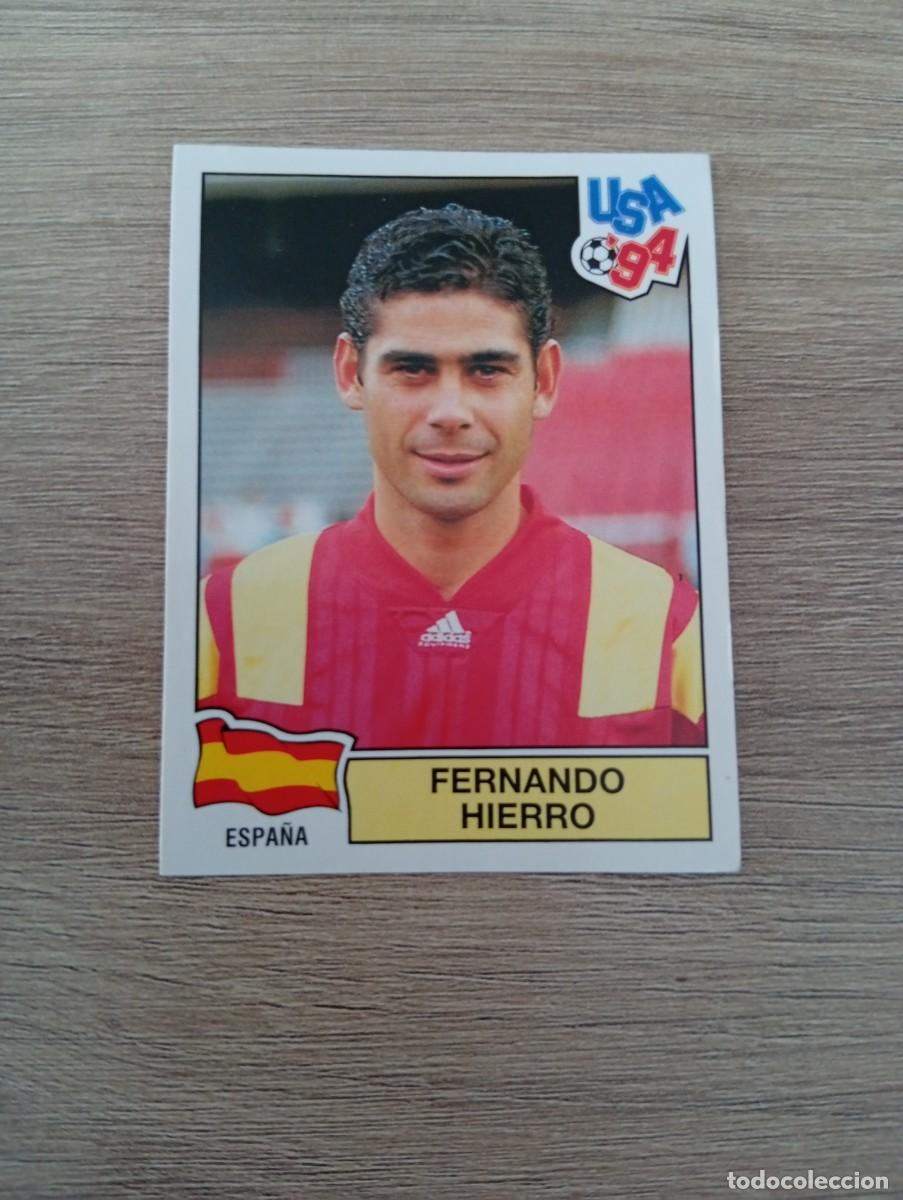 Football Stickers: FERNANDO HIERRO 197 ESPA&Ntilde;A MUNDIAL USA 94 1994 SIN PEGAR NUNCA PEGADO