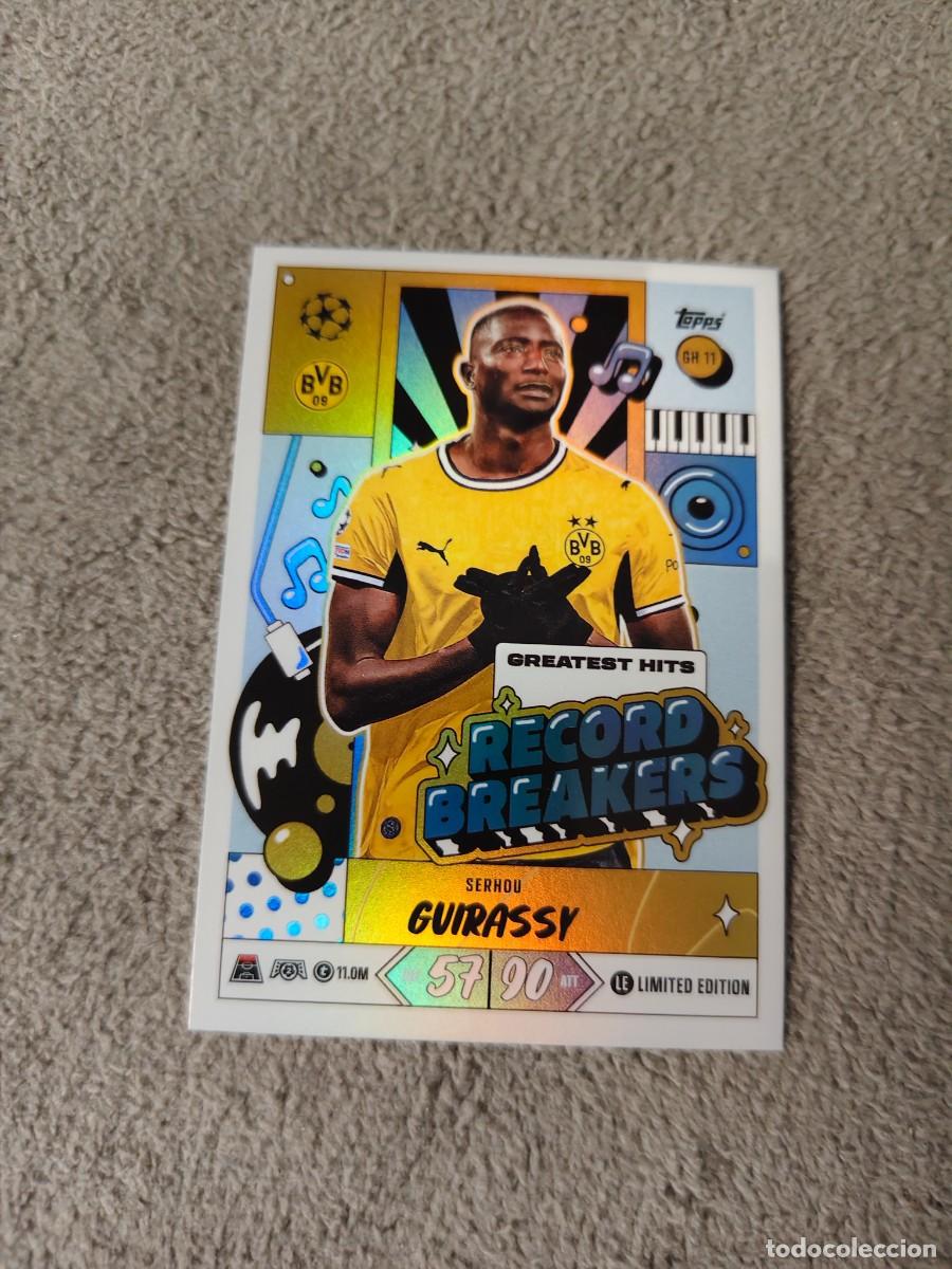Cromos de Futebol: GH11 MATCH ATTAX 26/27 GUIRASSY BORUSSIA DORTMUND LIMITED EDITION RECORD BREAKERS 2026 2027 TOPPS AA