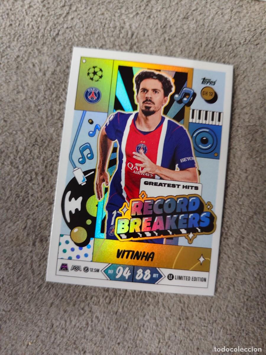 Figurine di Calcio: GH12 MATCH ATTAX 26/27 VITINHA PARIS SAINT-GERMAIN LIMITED EDITION RECORD BREAKERS 2026 2027 TOPPS A