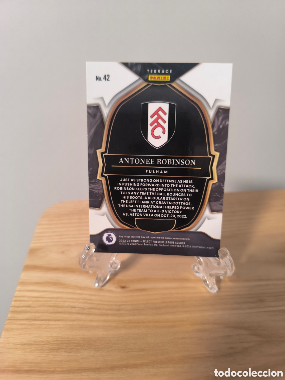 Cromos de f&uacute;tbol: Antonee Robinson PANINI SELECT Fulham premier - Foto 2