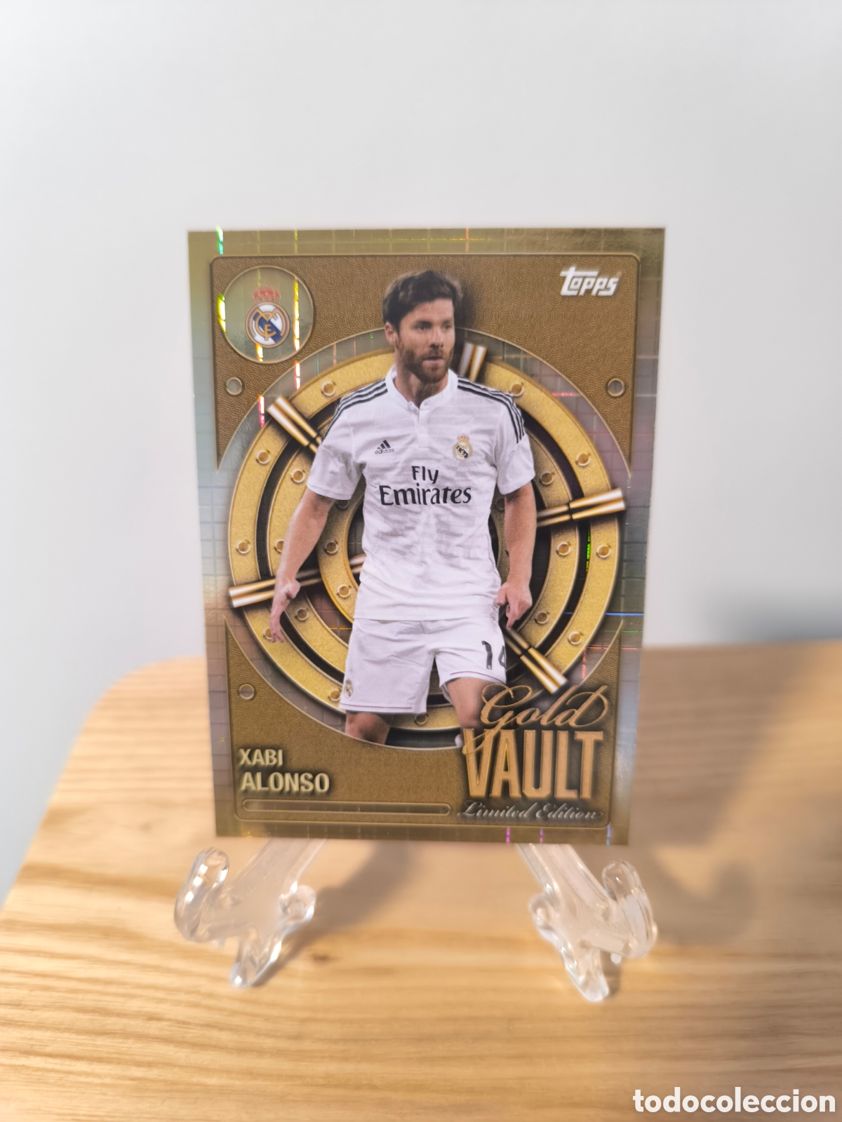 Cromos de f&uacute;tbol: Xabi Alonso Topps GOLD VAULT Limited Edition Real Madrid