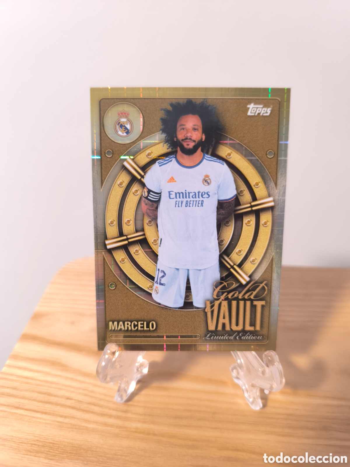 Cromos de f&uacute;tbol: Marcelo Topps GOLD VAULT Limited Edition Real Madrid