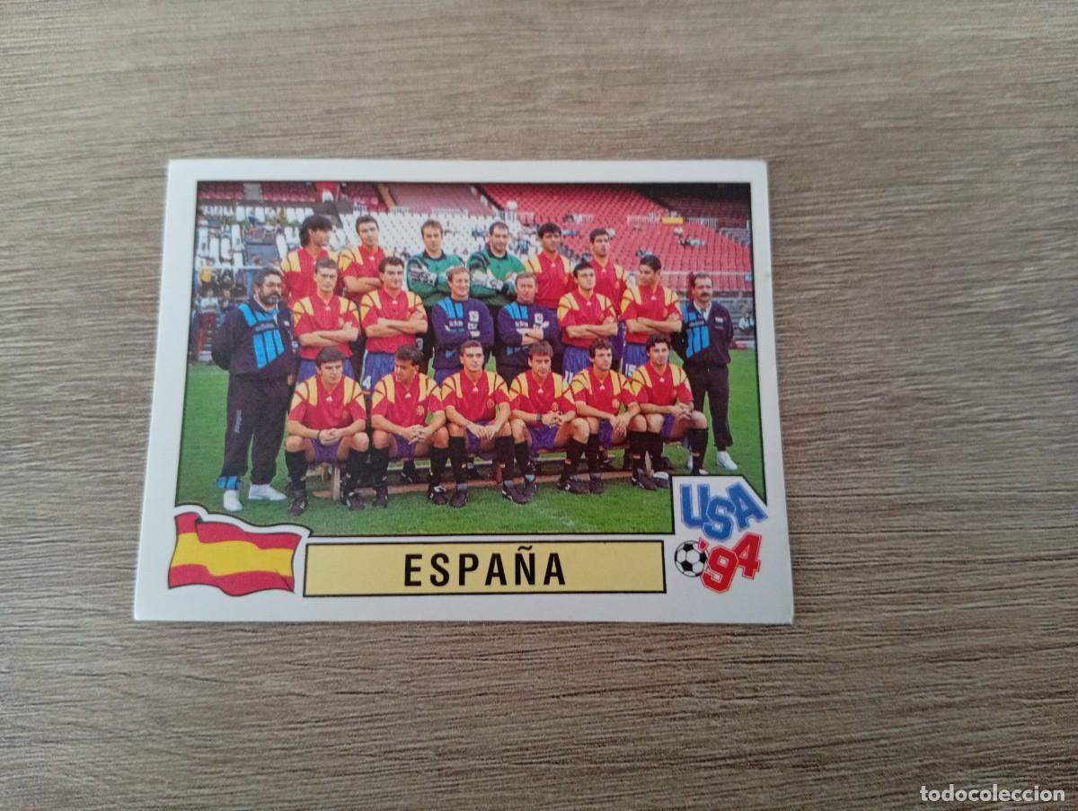 Cromos de f&uacute;tbol: ALINEACION ESPA&Ntilde;A 200 MUNDIAL USA 94 1994 SIN PEGAR NUNCA PEGADO