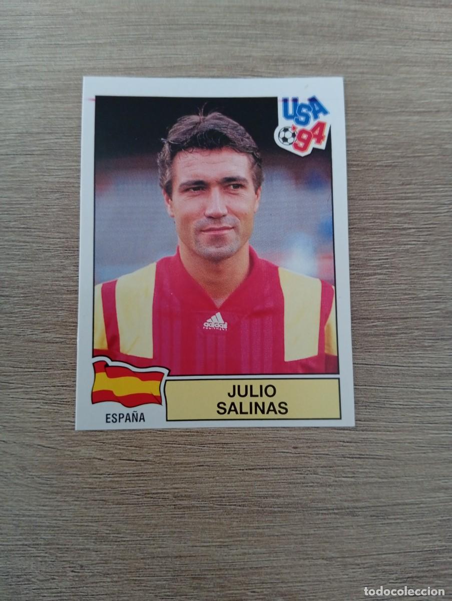 Cromos de f&uacute;tbol: JULIO SALINAS 203 ESPA&Ntilde;A MUNDIAL USA 94 1994 SIN PEGAR NUNCA PEGADO