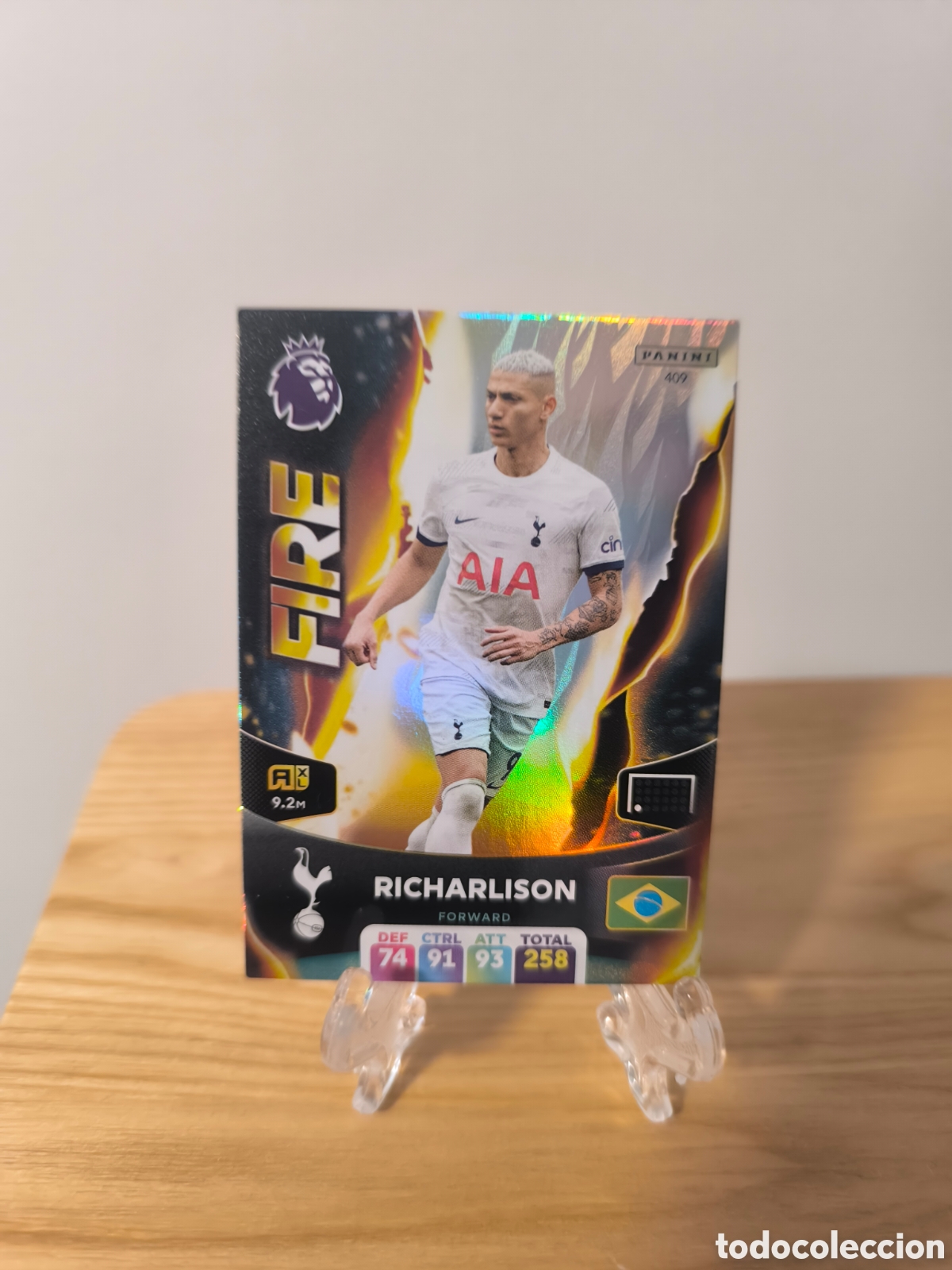 Cromos de f&uacute;tbol: Richarlison FIRE Panini Premier League 2024 Totthenham