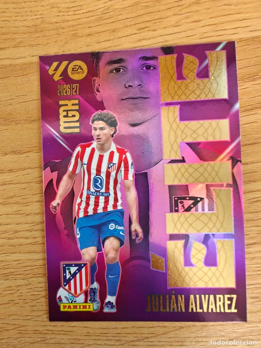Cromos de f&uacute;tbol: Juli&aacute;n Alvarez 8 Elite Panini Megacracks 2026 2027 Atl&eacute;tico de Madrid 2026 2027