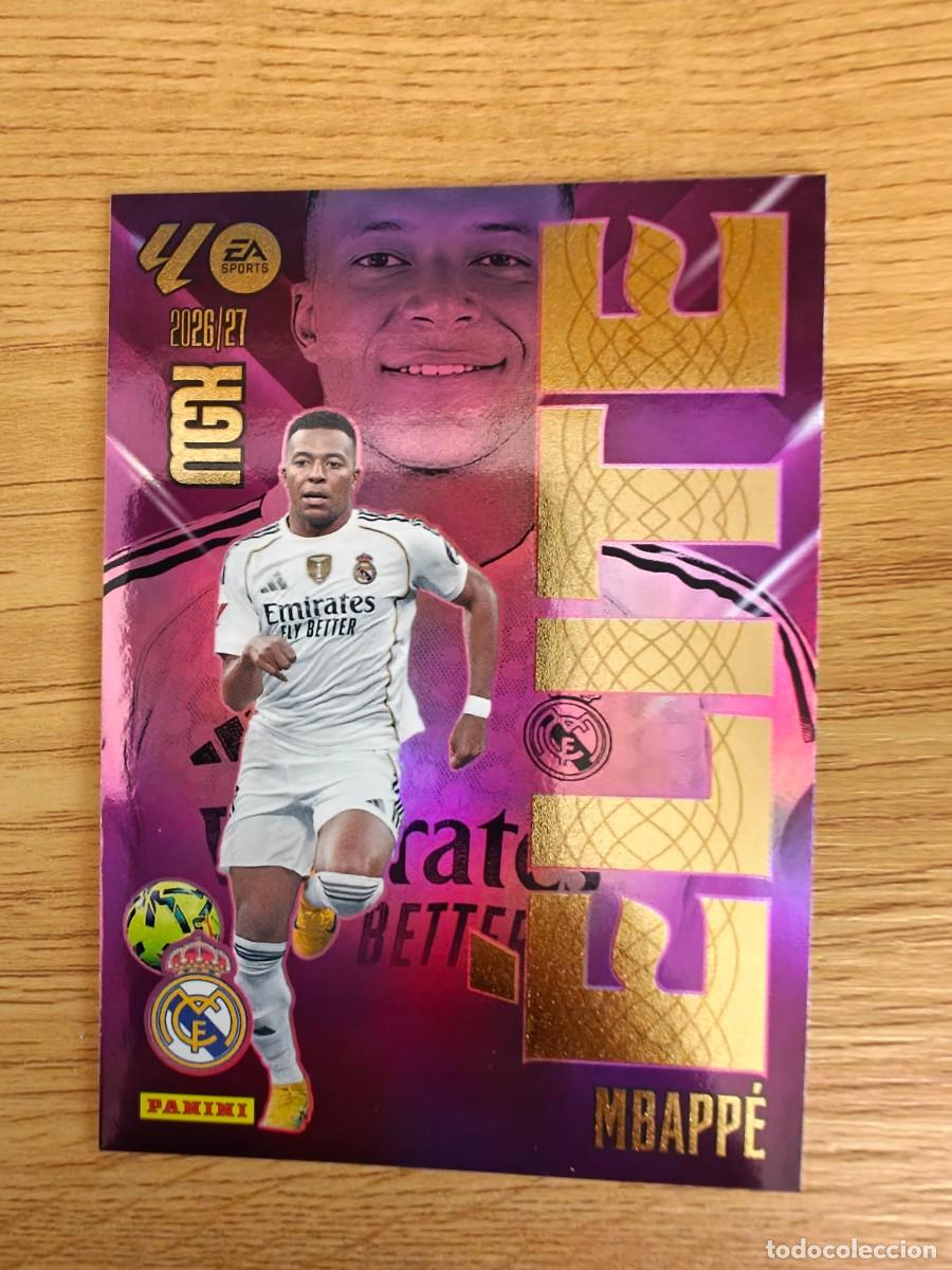 Cromos de f&uacute;tbol: Mbapp&eacute; 10 Elite Panini Megacracks 26 27 Real Madrid 2026 2027