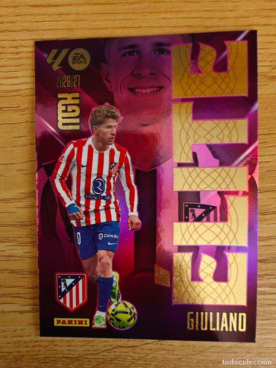 Cromos de f&uacute;tbol: Giuliano 7 Elite Panini Megacracks 26 27 Atl&eacute;tico de Madrid 2026 2027