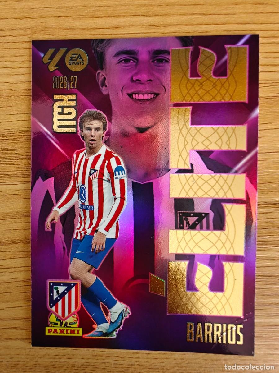 Cromos de f&uacute;tbol: Barrios 1 Elite Panini Megacracks 26 27 Atl&eacute;tico de Madrid 2026 2027
