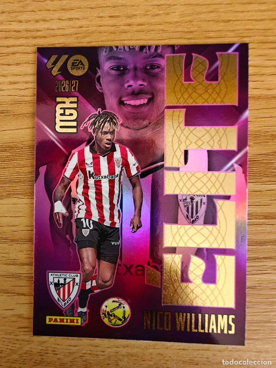 Cromos de f&uacute;tbol: Nico Williams 12 Elite Panini Megacracks 26 27 Athletic Club 2026 2027