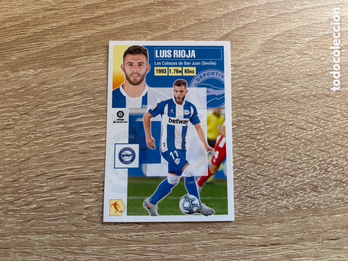 Cromos de f&uacute;tbol: 13 LUIS RIOJA LIGA ESTE EDICIONES ESTE 2020 2021 20 21 DEPORTIVO ALAV&Eacute;S