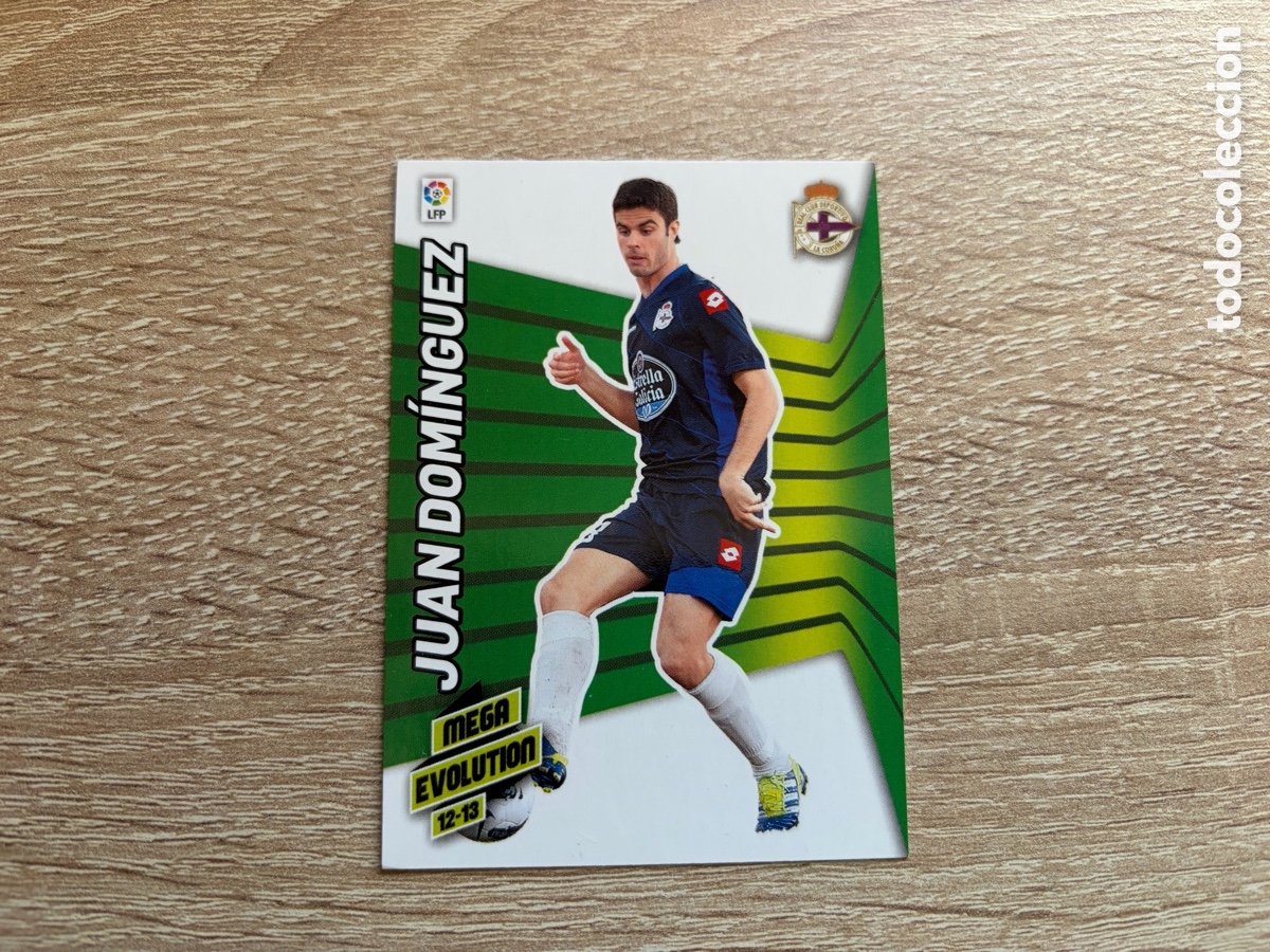 Cromos de f&uacute;tbol: 399 JUAN DOM&Iacute;NGUEZ MEGA EVOLUTION RC DEPORTIVO PANINI MEGACRACKS MGK 2012 2013 12 13
