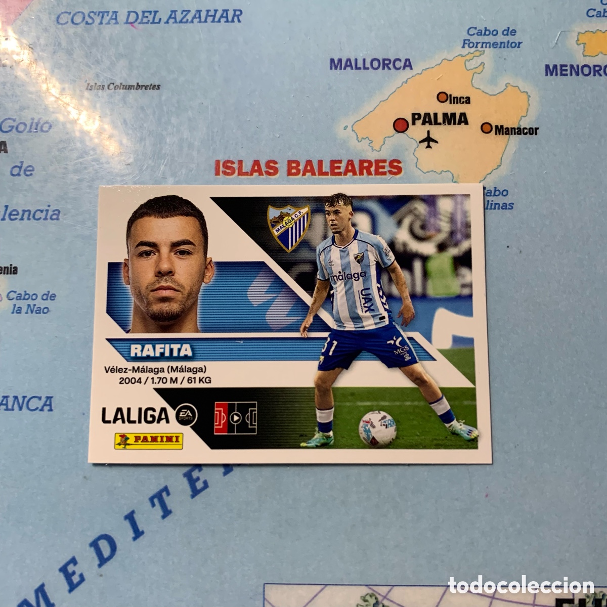 Cromos de f&uacute;tbol: Rafita n&uacute;mero 9 del Malaga cromo liga este 26-27 2026-2027