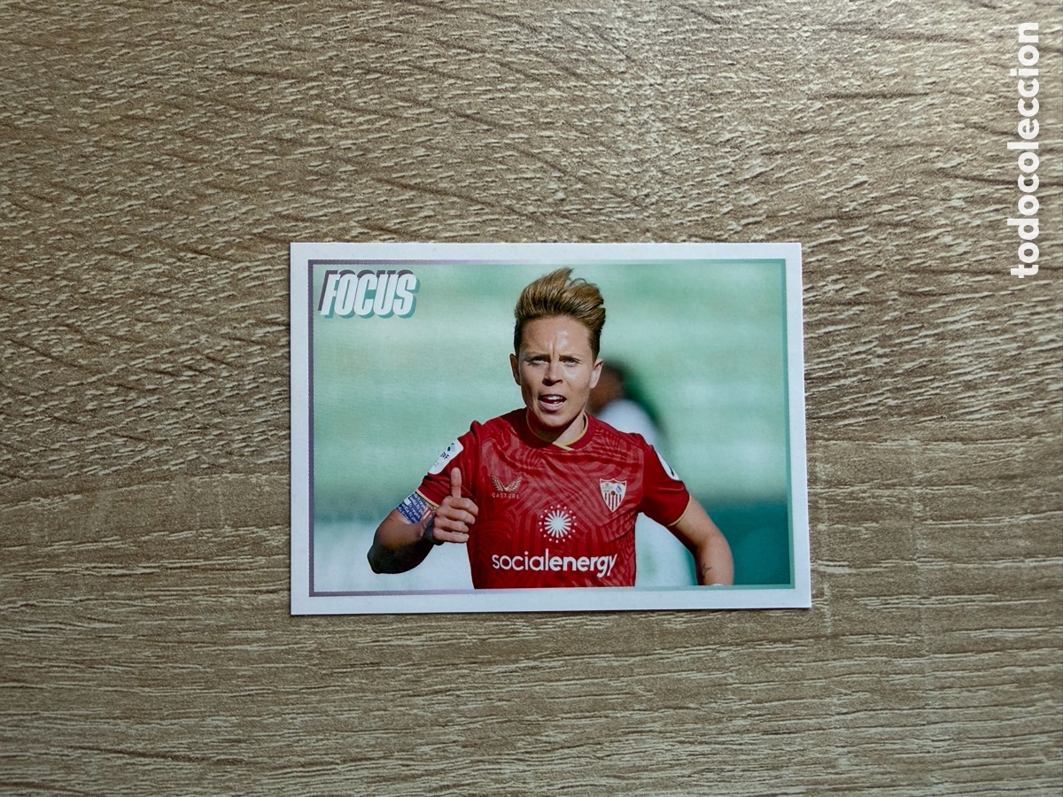 Cromos de f&uacute;tbol: 323 AMANDA SAMPEDRO FOCUS LIGA F 2024 2025 24 25 SEVILLA FC