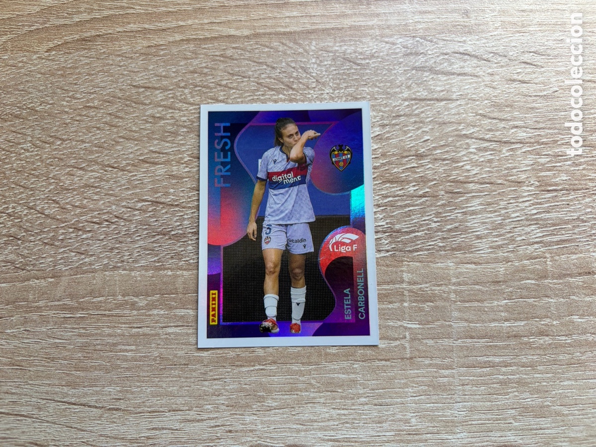 Cromos de f&uacute;tbol: 374 ESTELA CARBONELL FRESH LIGA F 2024 2025 24 25 LEVANTE UD