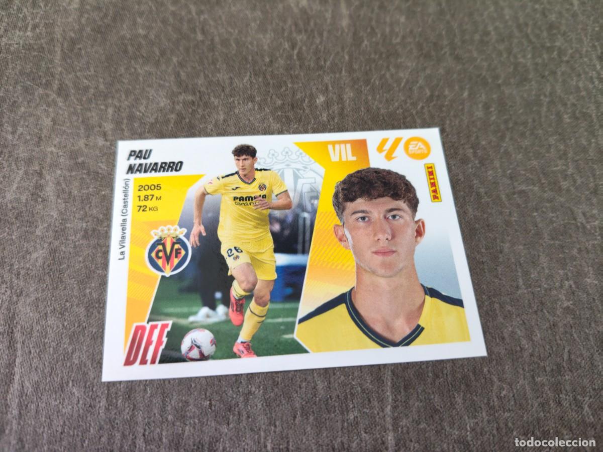 Cromos de f&uacute;tbol: Cromo 5 PAU NAVARRO VILLARREAL CF. Colecci&oacute;n LALIGA F&uacute;tbol 2025-2026 PANINI Nuevo