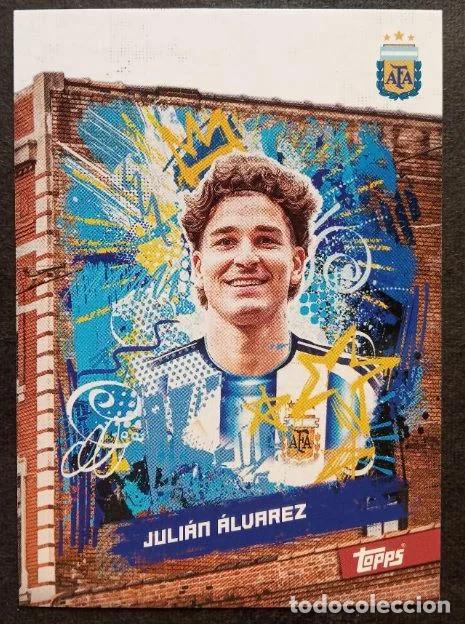 Cromos de f&uacute;tbol: Juli&aacute;n &Aacute;lvarez #29 Selecci&oacute;n Argentina Topps Fan Set FC 2026