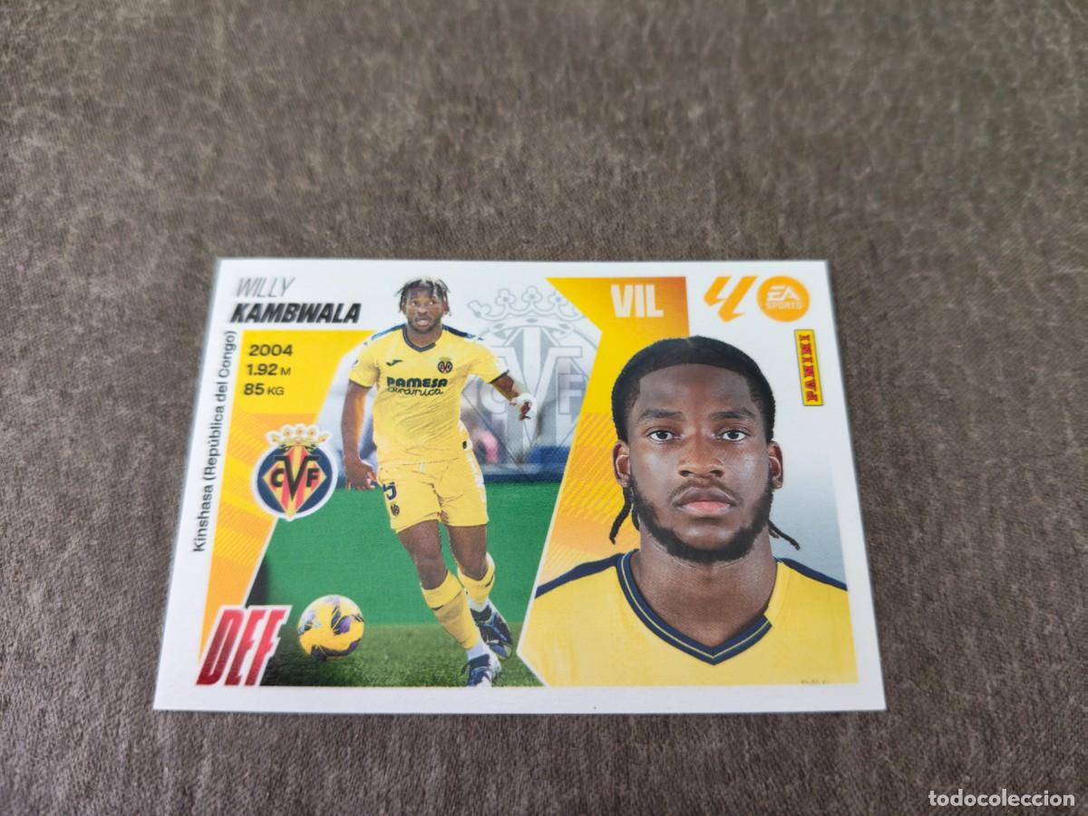 Cromos de f&uacute;tbol: Cromo 8 KAMBWALA VILLARREAL CF. Colecci&oacute;n LALIGA F&uacute;tbol 2025-2026 PANINI Nuevo
