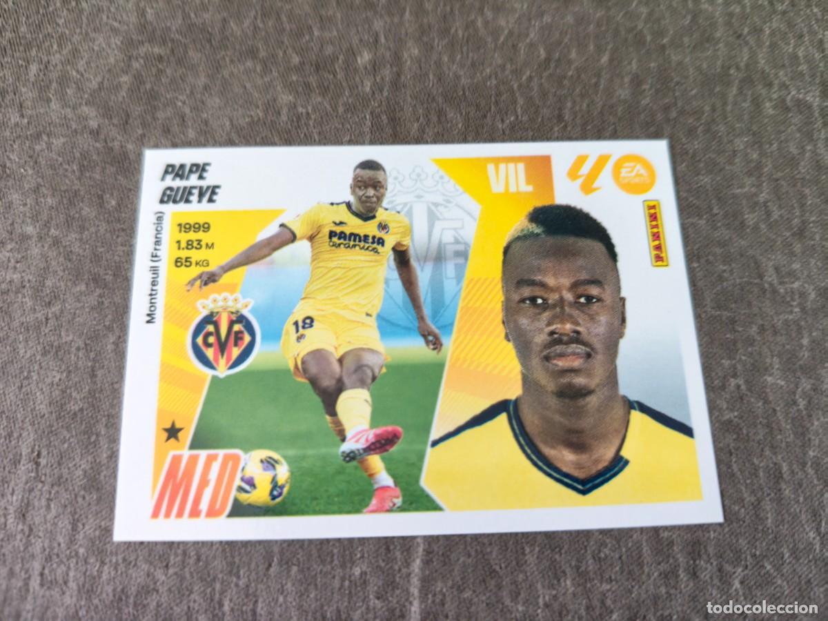 Football Stickers: Cromo 12 PAPE GUEYE VILLARREAL CF. Colecci&oacute;n LALIGA F&uacute;tbol 2025-2026 PANINI Nuevo