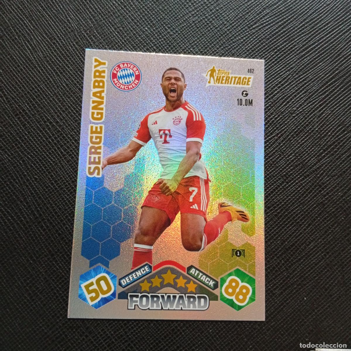 Cromos de Futebol: 462 GNABRY BAYERN MUNICH TOPPS MATCH ATTAX 2023 2024 FUTBOL CROMO 23 24 - A217 PG51