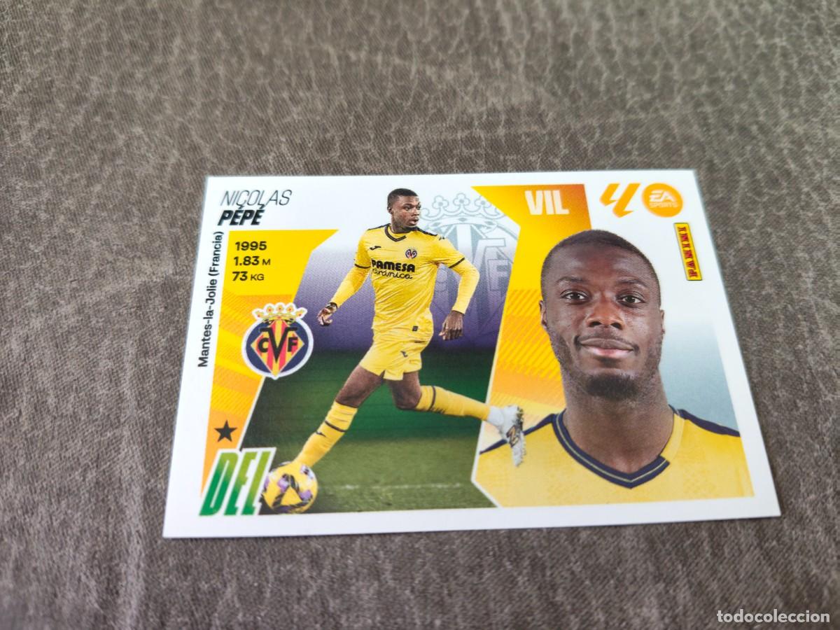 Fu&szlig;ball-Sticker: Cromo 17 NICOLAS P&Eacute;P&Eacute; VILLARREAL CF. Colecci&oacute;n LALIGA F&uacute;tbol 2025-2026 PANINI Nuevo