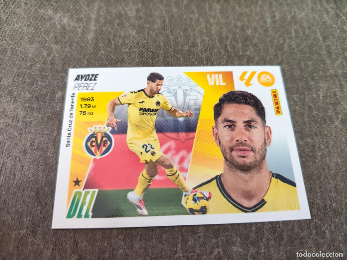 Cromos de f&uacute;tbol: Cromo 19 AYOZE P&Eacute;REZ VILLARREAL CF. Colecci&oacute;n LALIGA F&uacute;tbol 2025-2026 PANINI Nuevo
