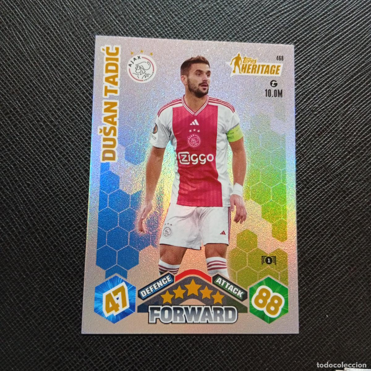 Fu&szlig;ball-Sticker: 468 DUSAN TADIC AJAX TOPPS MATCH ATTAX 2023 2024 FUTBOL CROMO 23 24 - A217 PG52