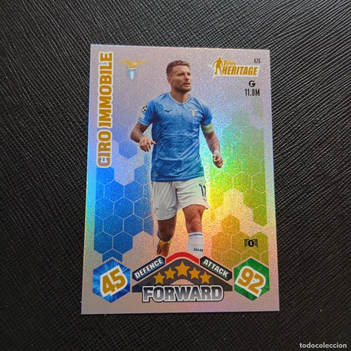 Cromos de f&uacute;tbol: 475 IMMOBILE LAZIO TOPPS MATCH ATTAX 2023 2024 FUTBOL CROMO 23 24 - A217 PG53