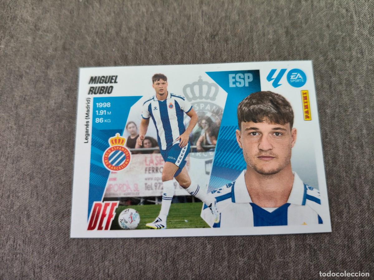Cromos de f&uacute;tbol: Cromo 7 MIGUEL RUBIO RCD ESPANYOL &Uacute;LTIMOS FICHAJES. Colecci&oacute;n LALIGA F&uacute;tbol 2025-2026 PANINI Nuevo