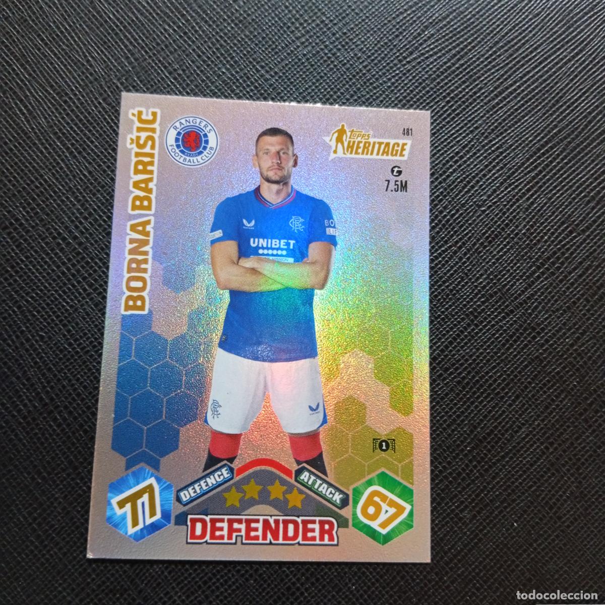 Cromos de f&uacute;tbol: 481 BARISIC RANGERS TOPPS MATCH ATTAX 2023 2024 FUTBOL CROMO 23 24 - A217 PG53