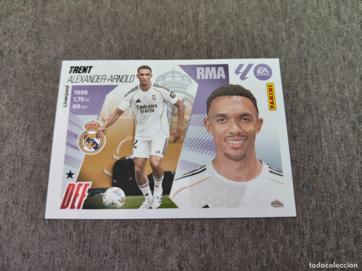 Cromos de f&uacute;tbol: Cromo 9 TRENT REAL MADRID &Uacute;LTIMOS FICHAJES. Colecci&oacute;n LALIGA F&uacute;tbol 2025-2026 PANINI Nuevo
