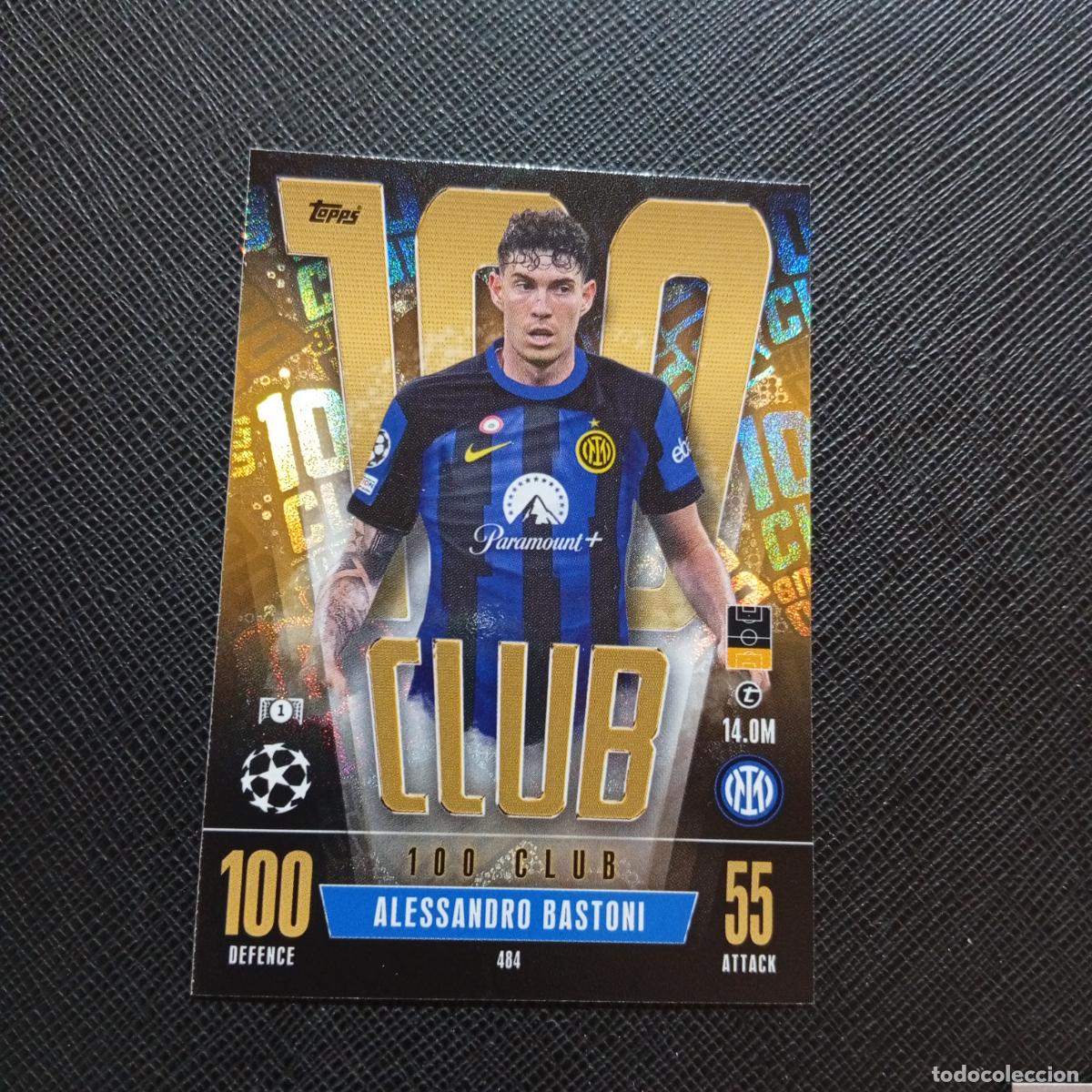 Cromos de f&uacute;tbol: 484 BASTONI INTER MILAN TOPPS MATCH ATTAX 2023 2024 FUTBOL CROMO 23 24 - A217 PG54 100 CLUB