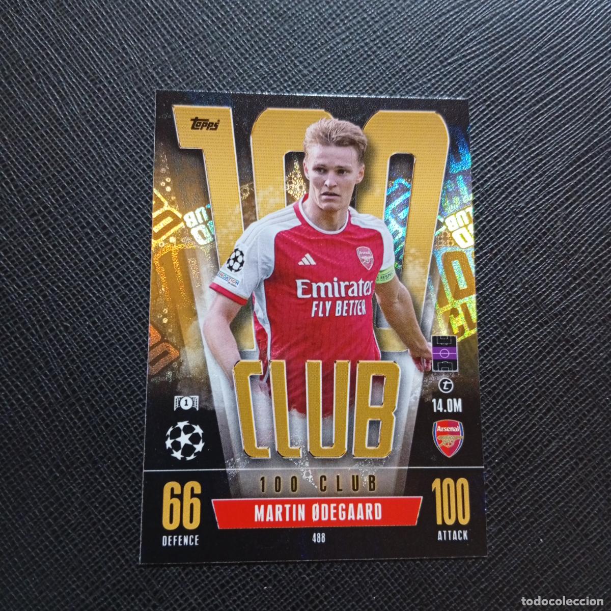Cromos de f&uacute;tbol: 488 MARTIN ODEGAARD ARSENAL TOPPS MATCH ATTAX 2023 2024 FUTBOL CROMO 23 24 - A217 PG54 100 CLUB