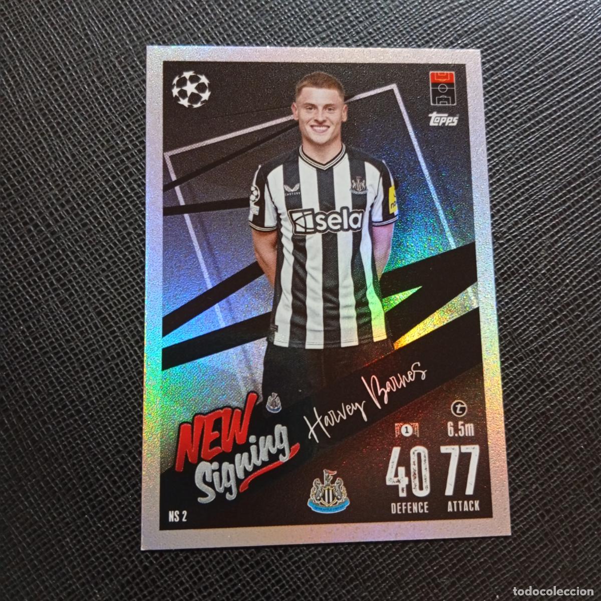 Cromos de f&uacute;tbol: NS 2 HARVEY BARNES NEWCASTLE TOPPS MATCH ATTAX 2023 2024 FUTBOL CROMO 23 24 - A217 PG55
