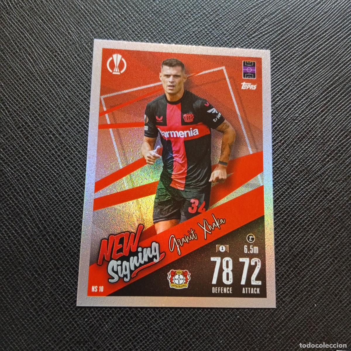 Football Stickers: N 10 GRANIT XHAKA LEVERKUSEN TOPPS MATCH ATTAX 2023 2024 FUTBOL CROMO 23 24 - A217 PG55