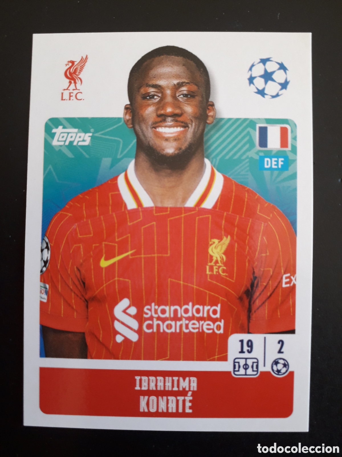 Cartes &agrave; collectionner de Football: KONAT&Eacute; LIVERPOOL N&deg; 262 UEFA CHAMPIONS LEAGUE SEASON TOPPS 24 25 2024 2025 PEDIDO M&Iacute;NIMO 3&euro;