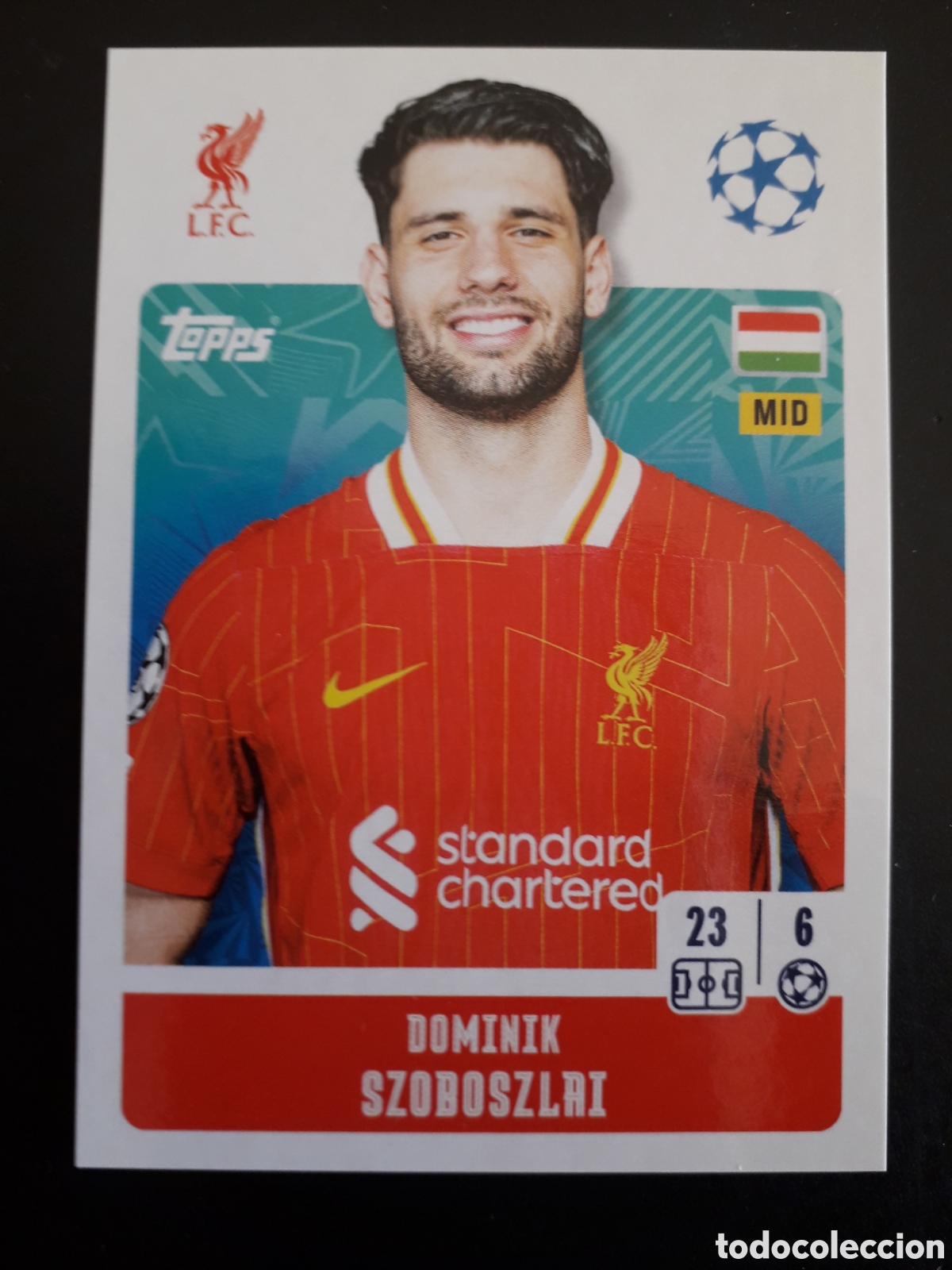 Cartes &agrave; collectionner de Football: SZOBOSZLAI LIVERPOOL N&deg; 265 UEFA CHAMPIONS LEAGUE SEASON TOPPS 24 25 2024 2025 PEDIDO M&Iacute;NIMO 3&euro;
