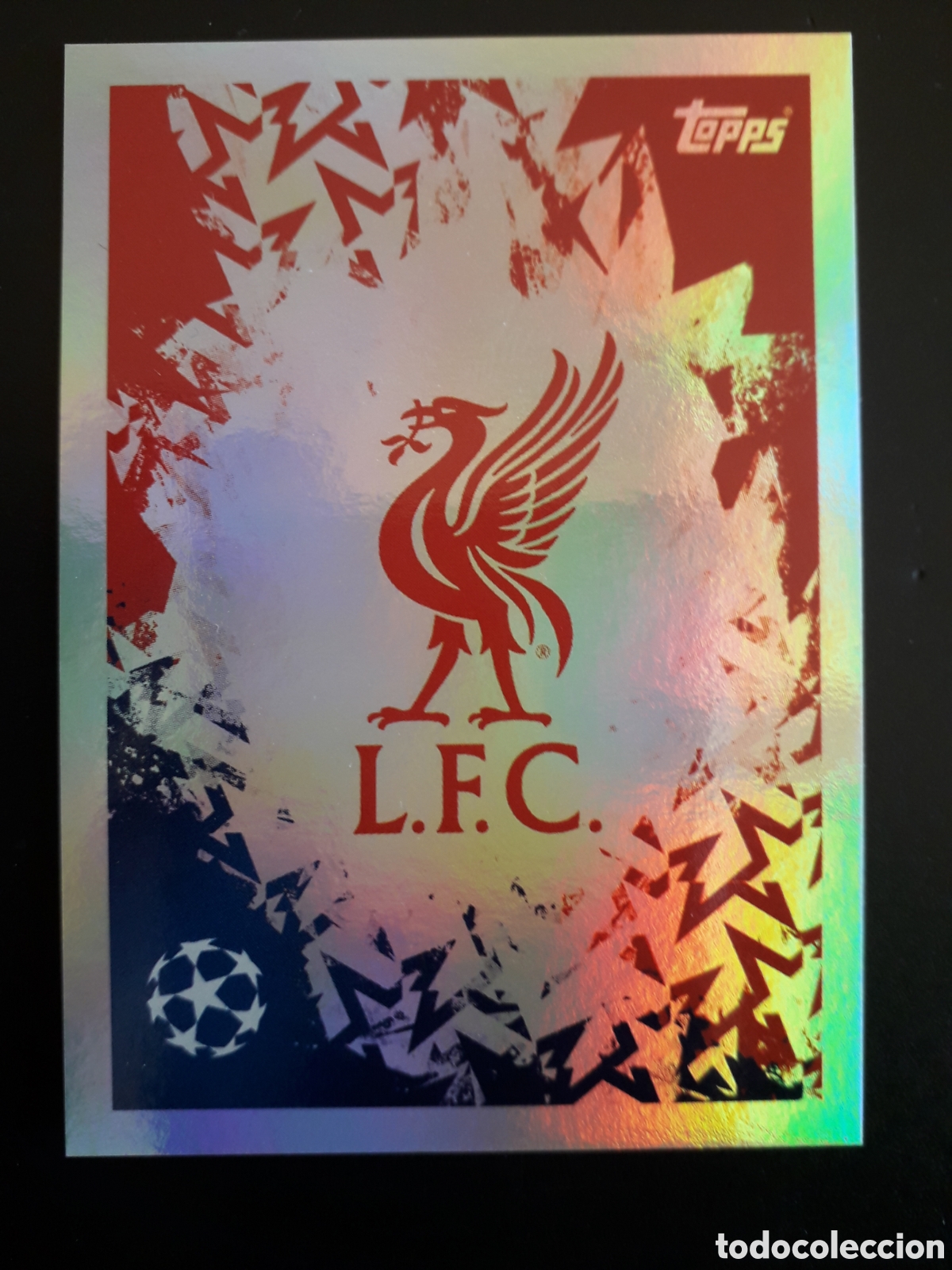 Figurine di Calcio: ESCUDO LIVERPOOL N&deg; 259 UEFA CHAMPIONS LEAGUE SEASON TOPPS 24 25 2024 2025 PEDIDO M&Iacute;NIMO 3&euro;